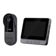 Wireless Intercom Doorbell Night Vision HD 4.3In Lps Screen Waterproof Doorbell