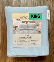 KOOLABURRA by UGG 4-Piece KING Oasis Cooling Sheet Set Light Sky Blue