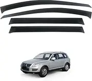 AUSGO Weathershields Compatible with Volkswagen Touareg 2003-2010, Weather Shields Window Visors Wind Deflectors Sun Rain Guard 4PCS Set