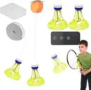 lisutupode Rebound Badminton | Badminton Accessories - with 3 Luminous Balls Professional Rebounder Remote Control for Practice Equipment Sports