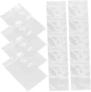 ULTECHNOVO Plastic Sealed Bag Zipper 100pcs Reusable Storage Bags for Retail Store Office Home Small Shipping Mailers