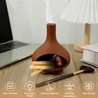 Incense Holder Ceramic Incense Burner Chimney Incense Cone Burner with gueoe