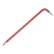 Ball End Hex Key Wrench, 6mm l Shape Extra Long S2 Steel Repair [Red]