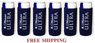 MICHELOB ULTRA 6 SLIM CAN HOLDER COOLER COOZIE COOLIE KOOZIE HUGGIE NEW BUD