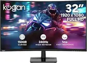 Kogan 32" Curved Full HD 240Hz 1ms FreeSync Gaming Monitor (1920 x 1080) - KAMN32F24LA - 32 Inch