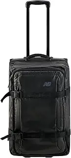 [Concept One] New Balance 25 Inch Soft Trolley Bag, Pro Players Rolling Suitcase, Luggage with Spinner Wheels, Black, Black, New Balance 25 Inch Soft Trolley, Pro Players Rolling Suitcase with Spinner Wheels