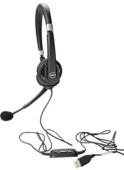 Dell/Jabra UC300 Pro Lync Optimized Stereo Headset w/ Mic Boom/Storage Bag 3WTMD