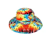 Free Authority Rainbow Tie Dye Bucket Hat Rainbow Pride Adult Size: L/XL - NWT
