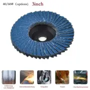 3 40# Grinding Wheel Flap Discs Angle Grinder Sanding Disc Wood Abrasive Tools