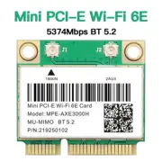 WiFi 6E Wireless Card MPE-AXE3000H Tri-Band Half Mini PCI-E WiFi Bluetooth Card