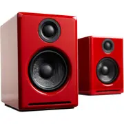 Audioengine A2+ Wireless Desktop Speakers - Gloss Red
