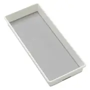 Madesmart Large Bin Non-slip Feet Home/Kitchen Organiser 39x17cm White RECT