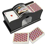 Card Shuffler Machine - Hand Shuffling Machine | 1-2 Deck Playing Card Shuffler | Portable Poker Card Shuffle Machine | Blackjack Rummy Game Shuffler for Home, Travel,