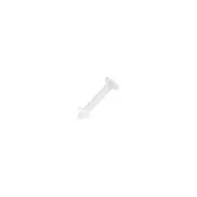 Acrylic Tongue Piercing Retainer (14g, 15mm)
