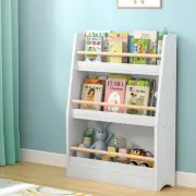Kids Bookshelf 3 Tiers Storage Children Bookcase Organiser Display Shelf 3T-WH
