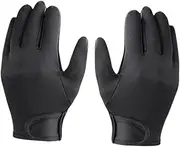 Oshhni 2Pcs Hairdressing Finger Gloves Hairdressing Gloves Five Finger Portable Salon Straightening Curling Gloves for Locks