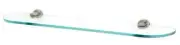 Alno A8750-24-SN Infinity Bath 24" Glass Shelf w/Brackets Satin Nickel
