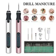 Electric Nail Acrylic File Drill Polishing Machine Kits Manicure Pedicure Tool