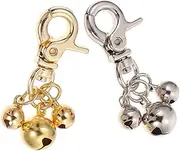 Alasum 2pcs Cat Bells for Pet Training Puppy Collar Accessories with Attention-grabbing Sound Quick Attachment Flexible Positioning for Dogs Cats