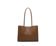 Genuine Leather Women's Shoulder Handbags Brown