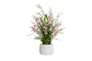Glamorous Fusion Pink Dancing Lady Orchid Artificial Fake Plant Flower Decorative 78cm In Pot
