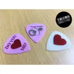 全韻音樂社- PICKBOY ANGEL ROCKS PICK 1.00MM 粉色愛心系列 一片