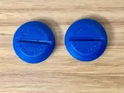 Shimano - Big Slot Crank Caps - Blue - old school bmx