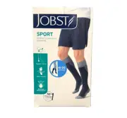 Jobst Sport Medical Compression Knee Socks 7528900 White/Gray Size Small