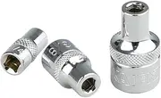 K301 Square Drive Magnetic Bit Holder Socket Adapters, 3-Piece