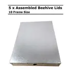 5 x 10 Frame Size Assembled Beehive Lid Galvanised Roof Bee Hive Beekeeping