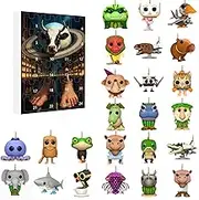 24 Days of Italian Brainrot Pendant Advent Calendar – Unique Surprise Gift Box with Fun & Creative Ornaments, Decorative Set for Holiday Celebrations (E)
