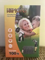 HEMOPLT Expandable Garden Hose and 10 Pattern Sprayer 100 ft.NIB