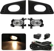 Fog Light Assemblies For Fit For Jazz G Type 2008 2009 2010 Fog Lamp Car Front Bumper Fog Light Assembly With LHD/RHD Wires Switch Fog Lights Assembly(RHD Halogen)