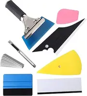 Car Window Film Tinting Tools, Auto Vinyl Wrap Installation Kit, Precut/Auto Window Tint Kit, 8 in 1 Kit with Felt Squeegee&Felts, Window Tint Squeegee, Vinyl Squeegee, Utility Knife&Blades