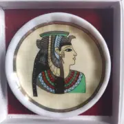 Egyptian Pharoahess Royal Wife Wearing Vulture Crown - Small Trinket Dish