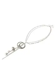 Multi Chain Loop & Bead Necklace--MAJ-KNM885