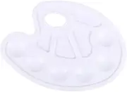 Paint Mixing Palette Plastic Pigment Multi-Grids Drawing Supplies Handheld Painting Tray Professionals Students Kids White