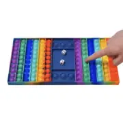 Rainbow Chess Board Toy Big Size Fidget Dice Pop Push it Bubble Sensory Games US