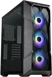 Cooler Master MasterBox TD500 Mesh V2 - E-ATX Mid-Tower PC Case with Tessellated Mesh, 3 x 120mm Pre-Installed ARGB Fans, Removable Top Panel, Tempered Glass Side Panel, USB Type-C 10Gbps - Black