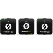 RODE WIME Wireless ME Microphone System (Black) - Dual Channel, Compact Wireless System For Mobile Journalist, Videographer - Built-In Omni Mic & 3.5mm Mic Input [RODWIMEDUAL]