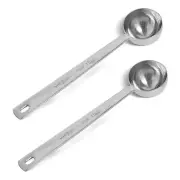 2-piece stainless steel coffee measuring spoon coffee scoop, coffee scoop 1 t...