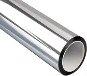 Sunlight Blocking Heat Control Silver Tinted Static Cling Window Film for Home & Office - Reduces Glare, No Adhesive, DIY Install, 60cm x 500cm