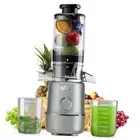 Masticating Juicer Machine | Slow Cold Press Juicer with 4.1in Large Feeding