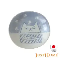 在飛比找momo購物網優惠-【Just Home】日本製手繪感貓咪陶瓷6吋點心盤/蛋糕盤