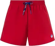 [NORTH SAILS] Men's 100% Recycled Polyester Swimming Trunks, Red, L