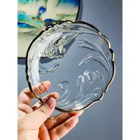 在飛比找ETMall東森購物網優惠-小果盤小號2023新款水晶玻璃碟水果盤精致迷你碟子盤子商用小