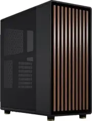 Fractal Design North ATX Mid-Tower PC Case - Black W/ Walnut Front & Mesh Side