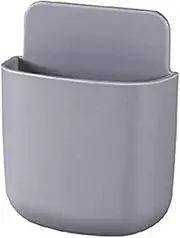 Punch Free Wall Mount Storage Rack Small Shelf Remote Contaion Con Case Bath Phone Storage