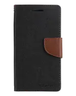 Fancy Diary Case for iPhone 13 Pro Max - Black/brown