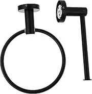 POPETPOP Space-Saving Towel Ring Paper Towel Rack Pcs Set Stainless Steel for Kitchen Bathroom Storage